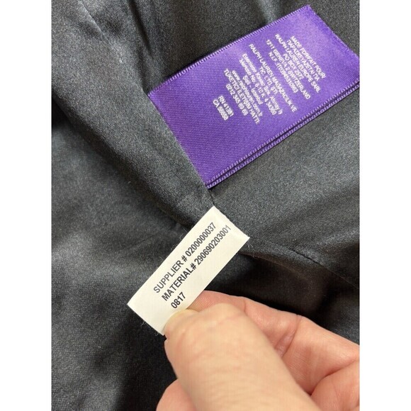 Ralph Lauren Purple Label Blazer Black White Houndstooth Puppytooth 8 Zip Close - Picture 8 of 12